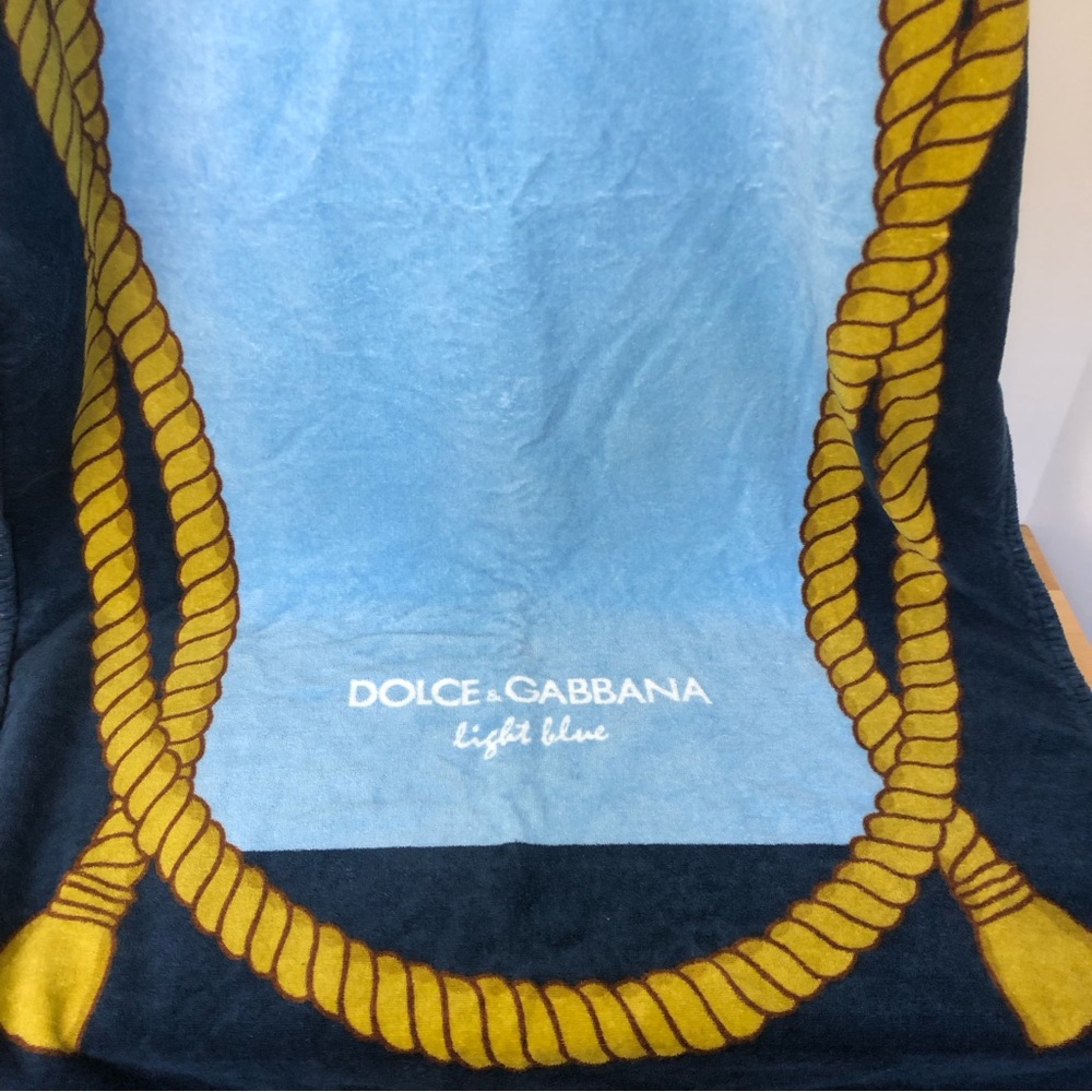 Dolce & Gabbana Light Blue Beach Towel